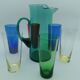 Vintage 1960s glass orangeade service