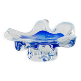Plat à fleurs, verre de Murano, design italien, années 1960, fabriqué en Italie