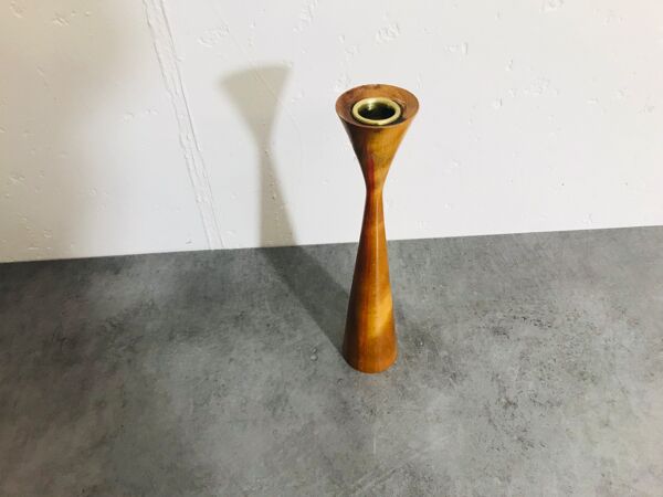 bougeoir scandinave en teck