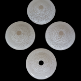 Set of 4 glass shades Clichy