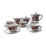 Badonviller porcelain floral pattern coffee set 2008120