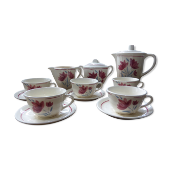 Badonviller 2008120 porcelain floral pattern coffee service