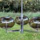 Gaétano Sciolari 70s lighting fixtures, chandeliers and wall lights - set of 7