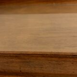 Old wooden and glass tray