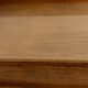 Old wooden and glass tray