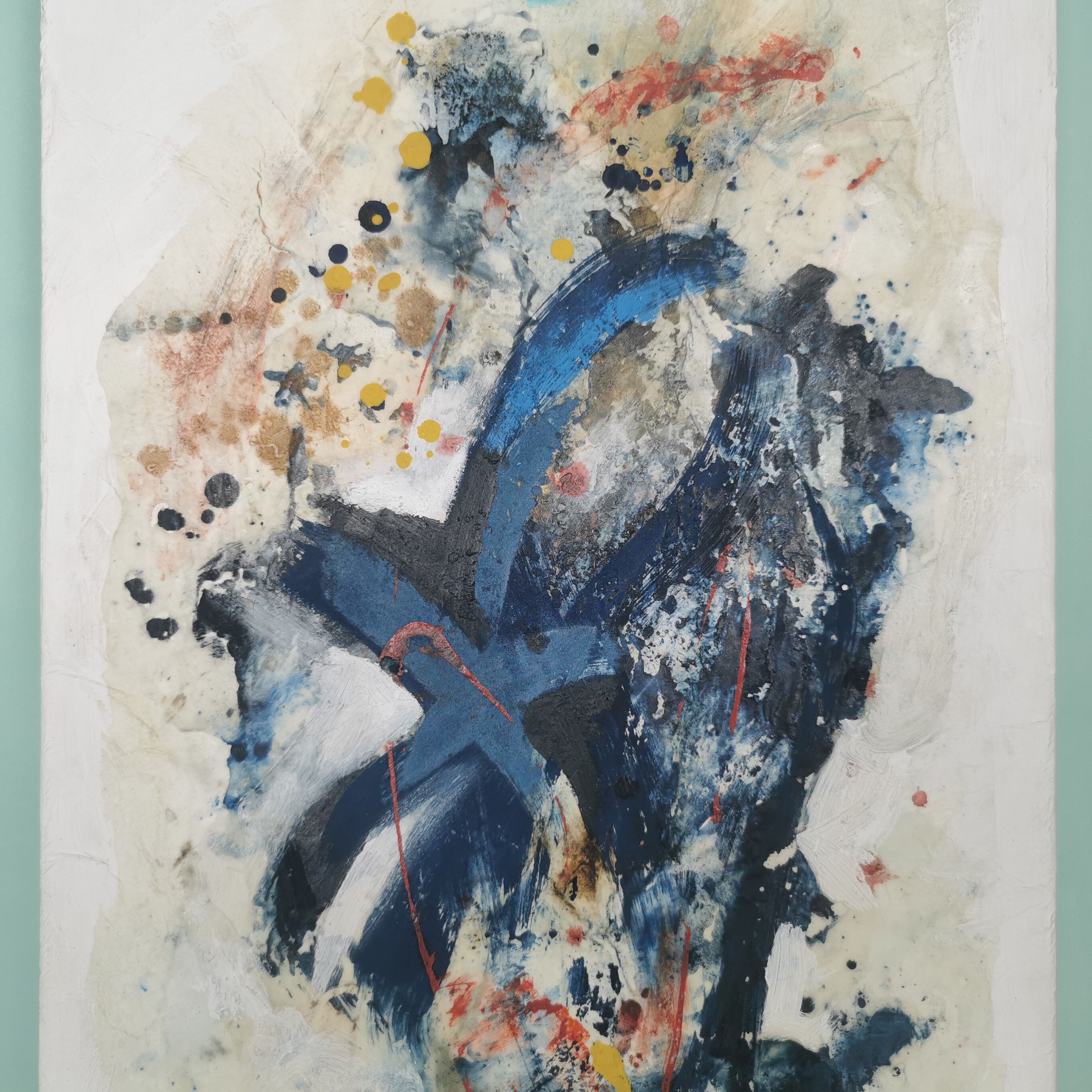 Pair of abstract paintings 60'