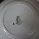 11 white and green earthenware soup plates from Saint Amand Terre de Fer