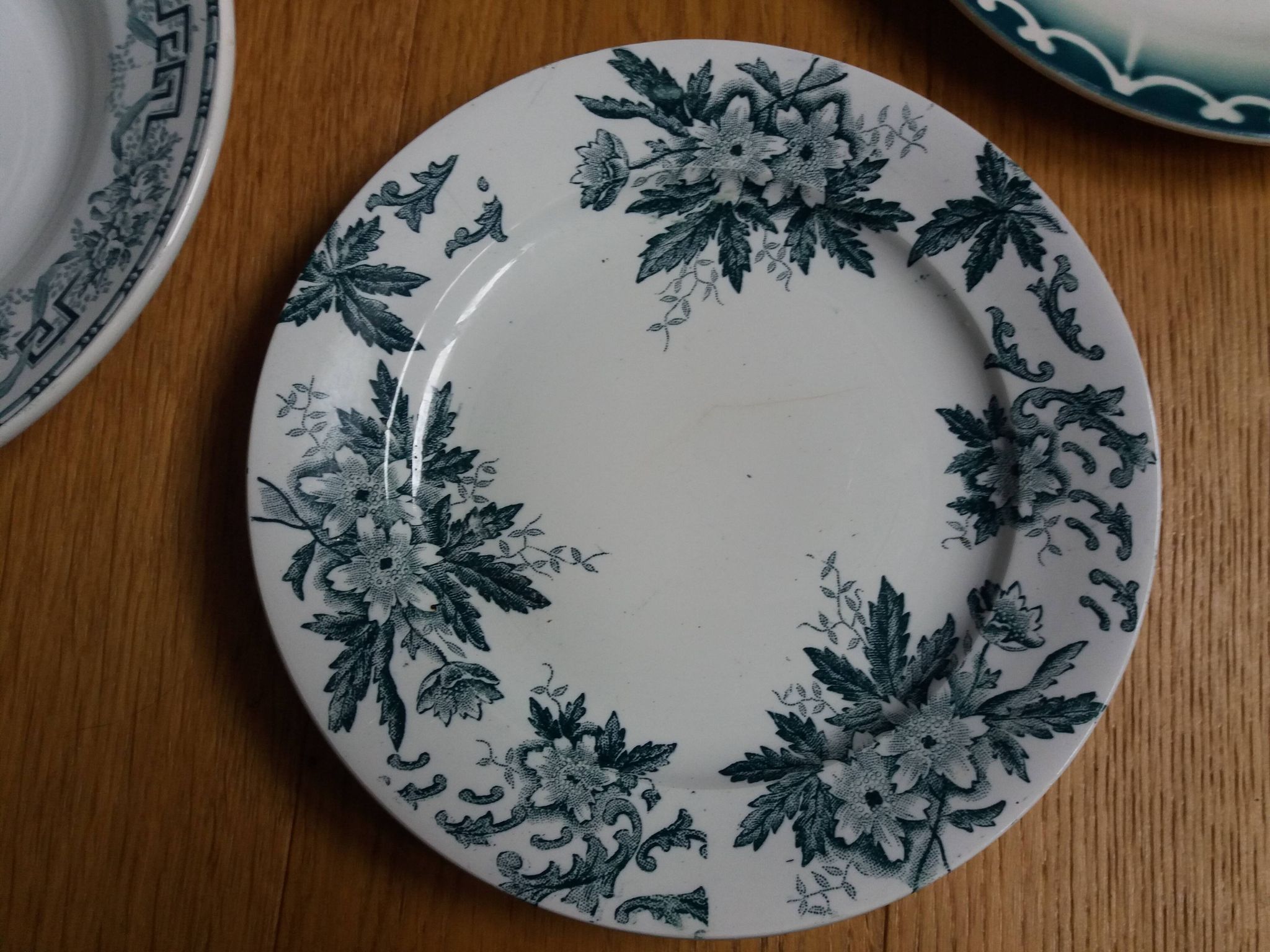 Assiettes Digoin, Moulin des Loups et Hamage, Saint Amand