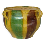 Jardinière antique française en terre cuite de Castelnaudary