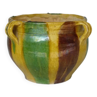 Jardinière antique française en terre cuite de Castelnaudary