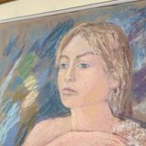 Charcoal framed portrait
