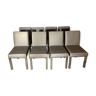 8 vintage chrome chairs