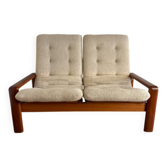 Scandinavian 2-seater canapé from the 1970s attributed to EMC Møble.