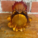 Antique murano sommerso vase, vintage blown glass
