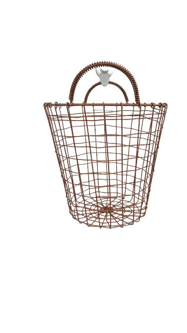 Copper metal paper basket