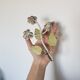 Antique metal floral hook