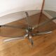 Table basse chrome et verre Dad