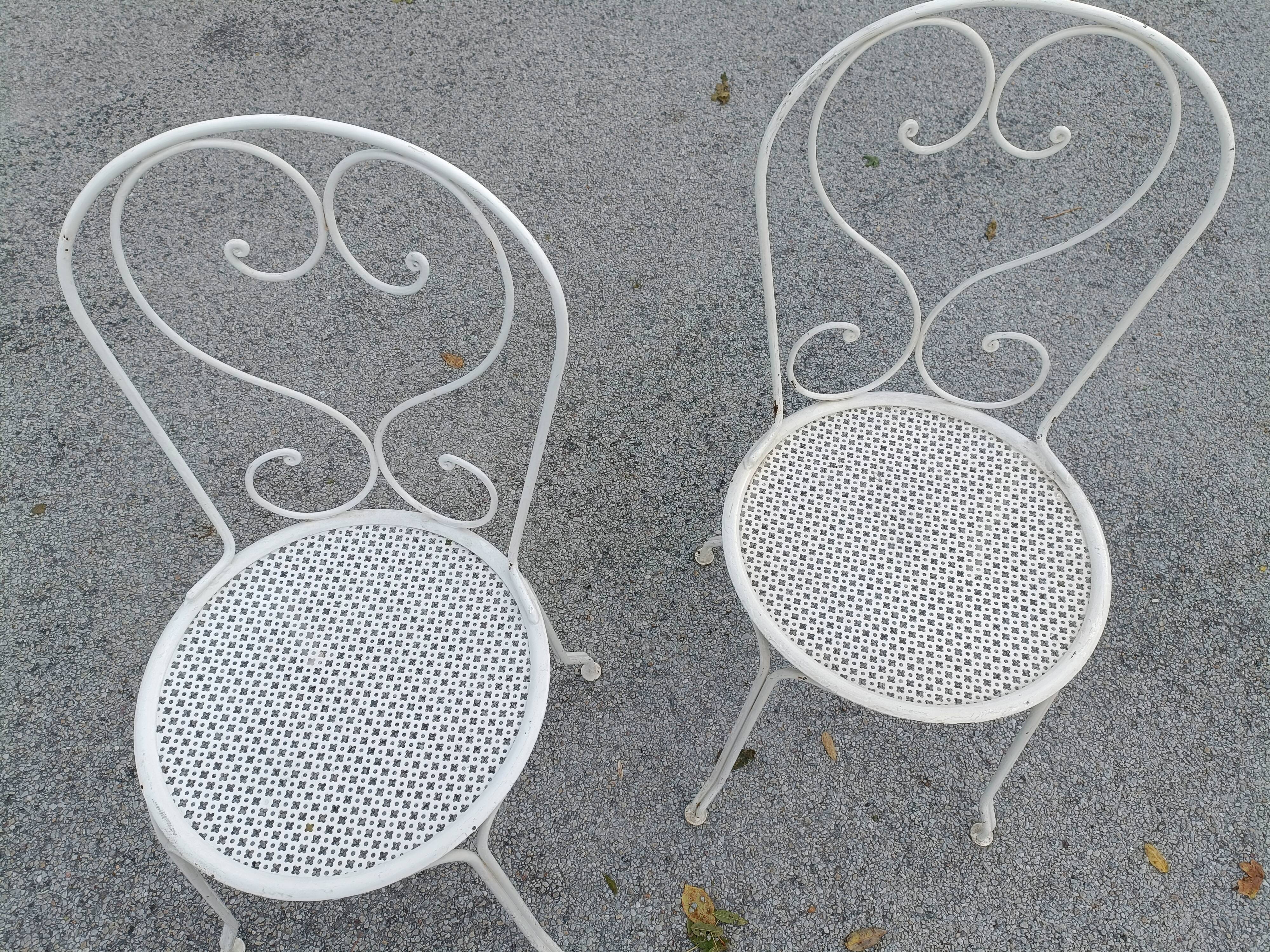 Antique garden furniture in full metal iron