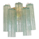 Italian Wall Light Green “Tronchi” Murano Glass Wall Sconce