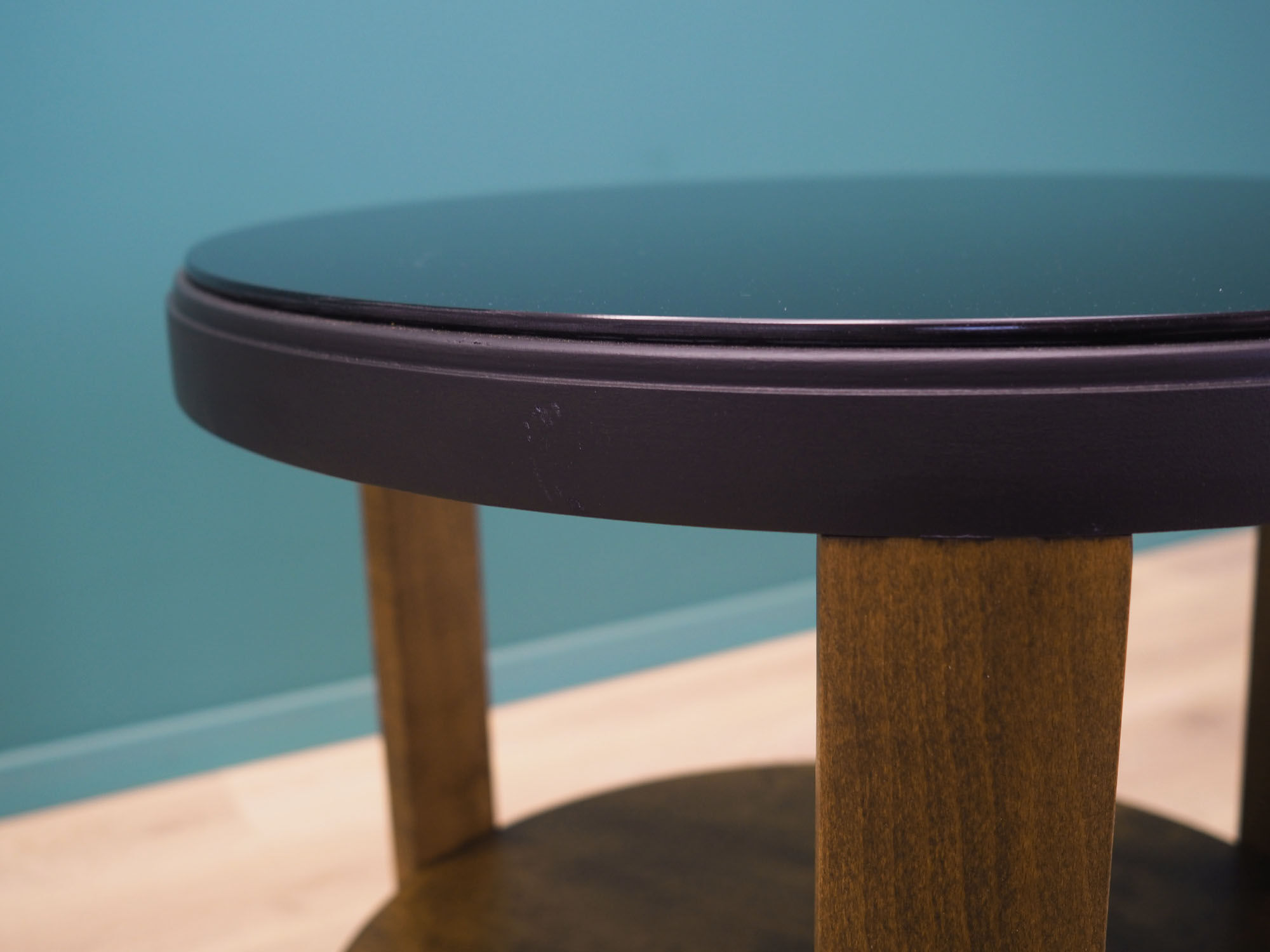 Walnut coffee table, danish design, 1970s, made in denmark