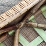 4 vintage rattan chairs