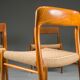 Danish teak Model 75 dining chairs by Niels Møller, 1960s, set of 8