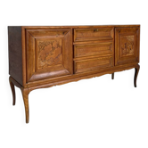 Italian Mid-Century cherrywood veneered and solid wood sideboard.