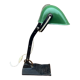 Art deco banker's lamp, 1930s bauhaus horax style enamel