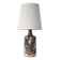 Unique Bodil Marie Nielsen Danish Modern Table Lamp with Leaves Print, 1960s