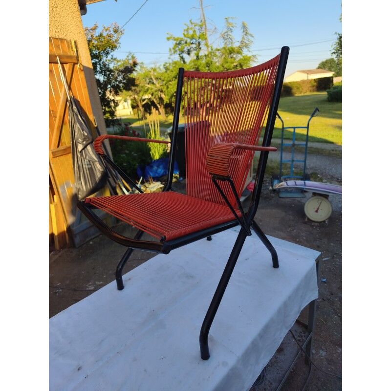Scoubidou armchair André Monpoix