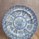 English plate XIXth filigree decoration Spode – fine earthenware blue and white around 1830