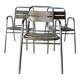 Enbsemble 3 chaises bistrot en aluminium