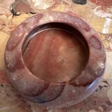 Antique reddish marble ashtray D 12 cm