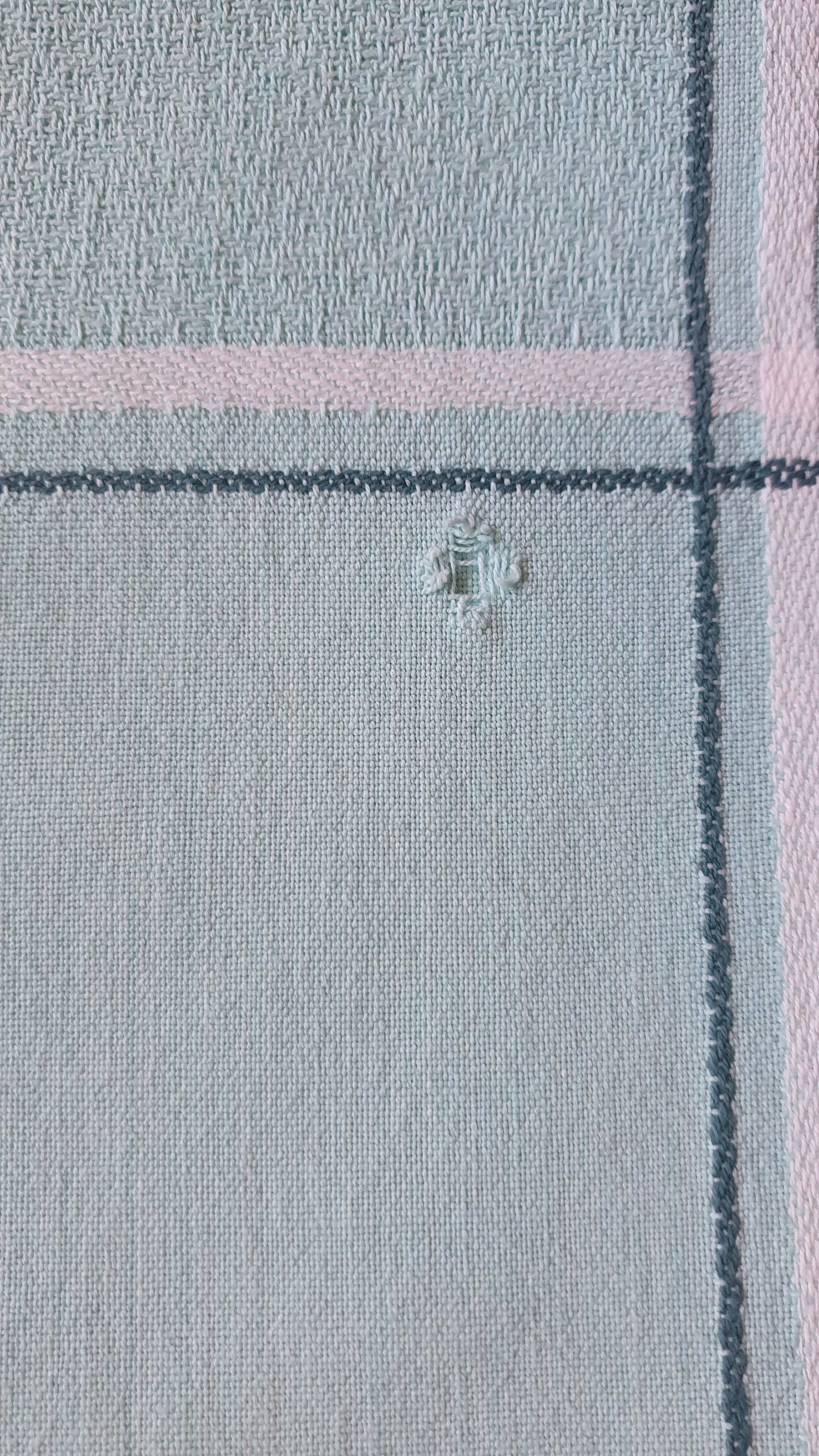 Checkered tablecloth