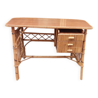 Rattan desk from the 1960s/1970s.