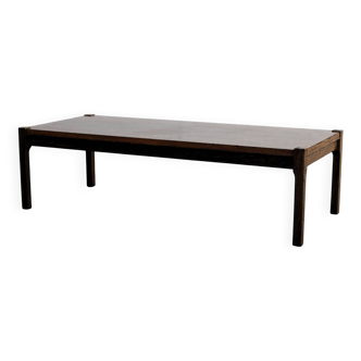 Table basse en wengé, années 60