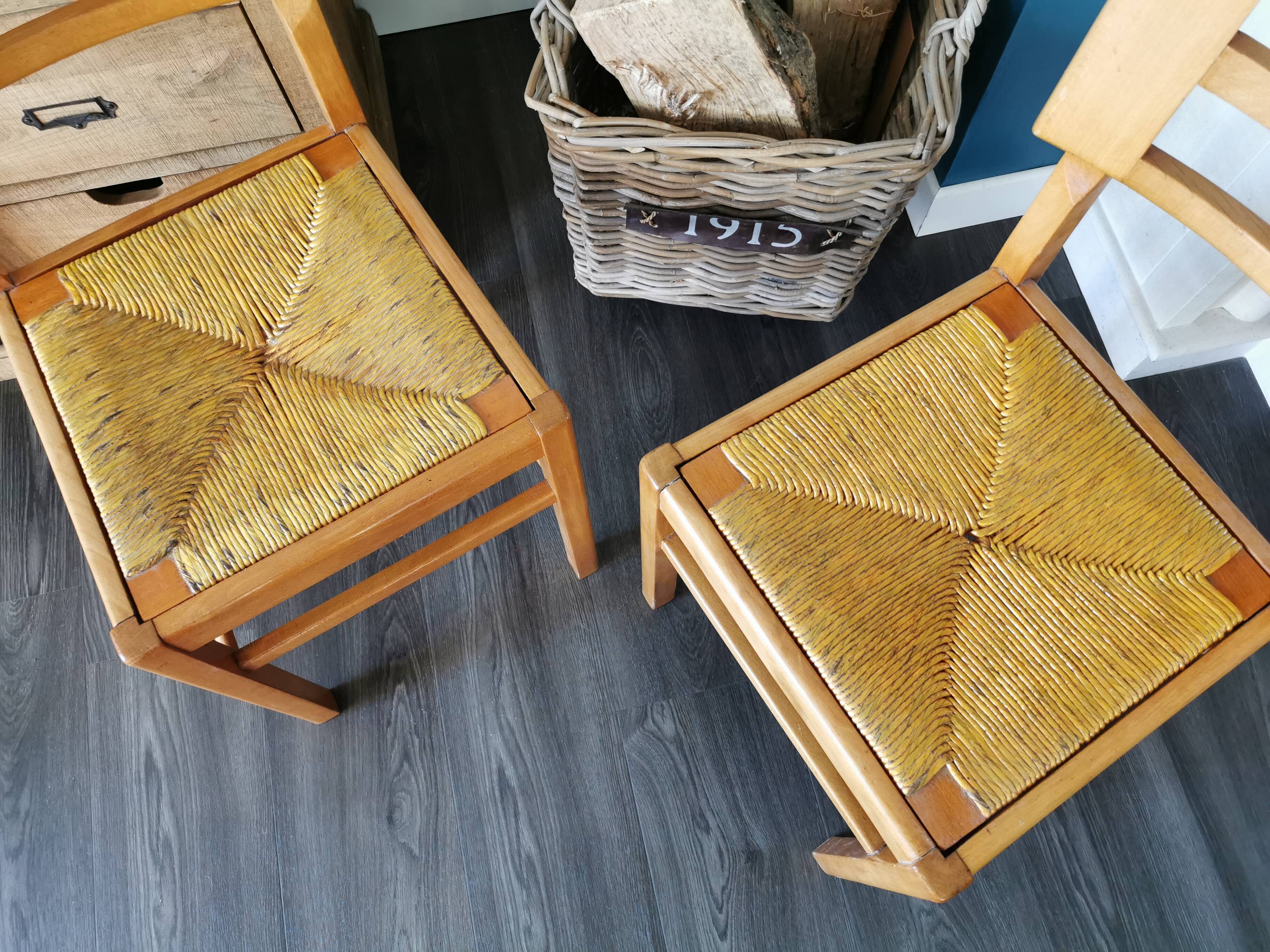 Pair of Pierre Cruege chairs