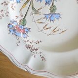Lot plates, compotier, dish longchamp daisies iron earth