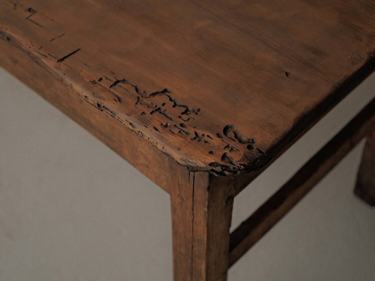 Farm table in solid wood – Auvergne, around 1900