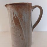 Glazed stoneware pitcher