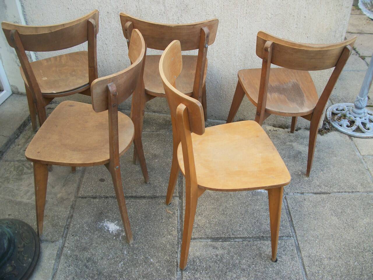 Série de 5 chaises Vintage