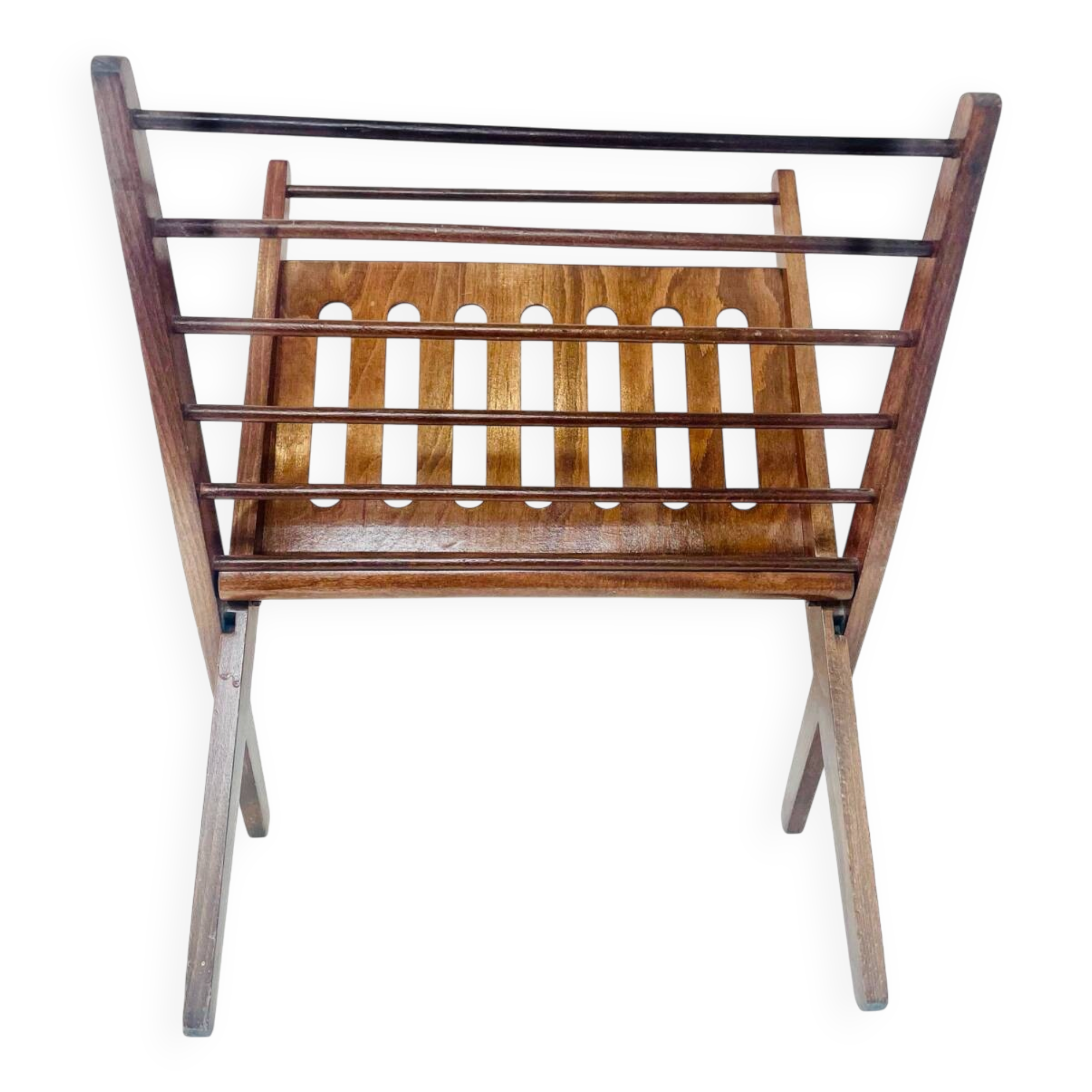 Folding magazine rack Cees Braakman – Teak – Netherlands, 1960s