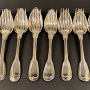 Set of 16 silver-plated cutlery pieces by Christofle and J Cassés&cie