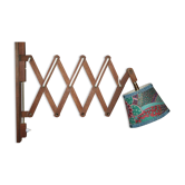 Accordion scandinavian teak wall lights
