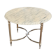 Marble coffee table and gold metal style louis XVI vintage xxeme