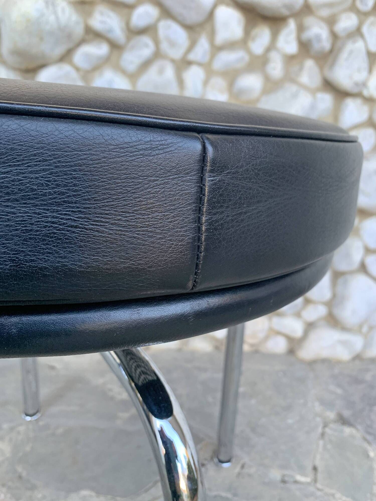 LC8 stool by Charlotte Perriand and Le Corbusier for Cassina, 1970-80