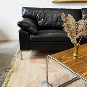 Leather sofa, Denmark, 1960s/70s, mid-century modern style, vintage