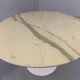 Table à manger ronde en marbre avec pied tulipe des années 1960.