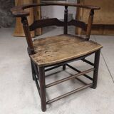 Antique solid wood armchair - Authentic rustic style