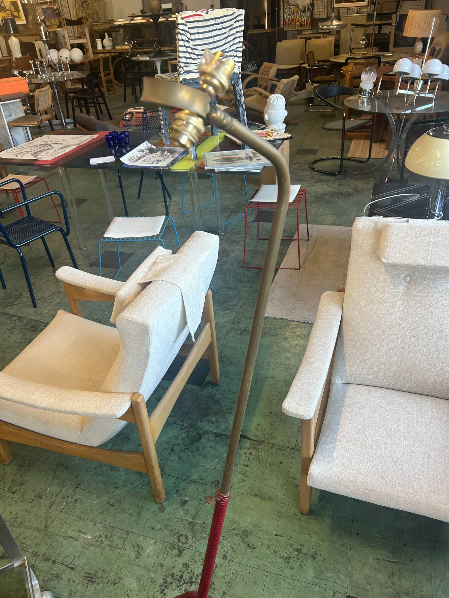 Lampadaire tripode année 50